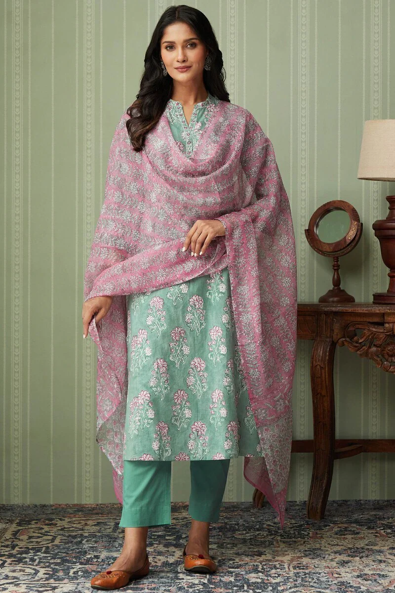 Gulshan Bagh Parisa Sanganeri Kurta - Image 4