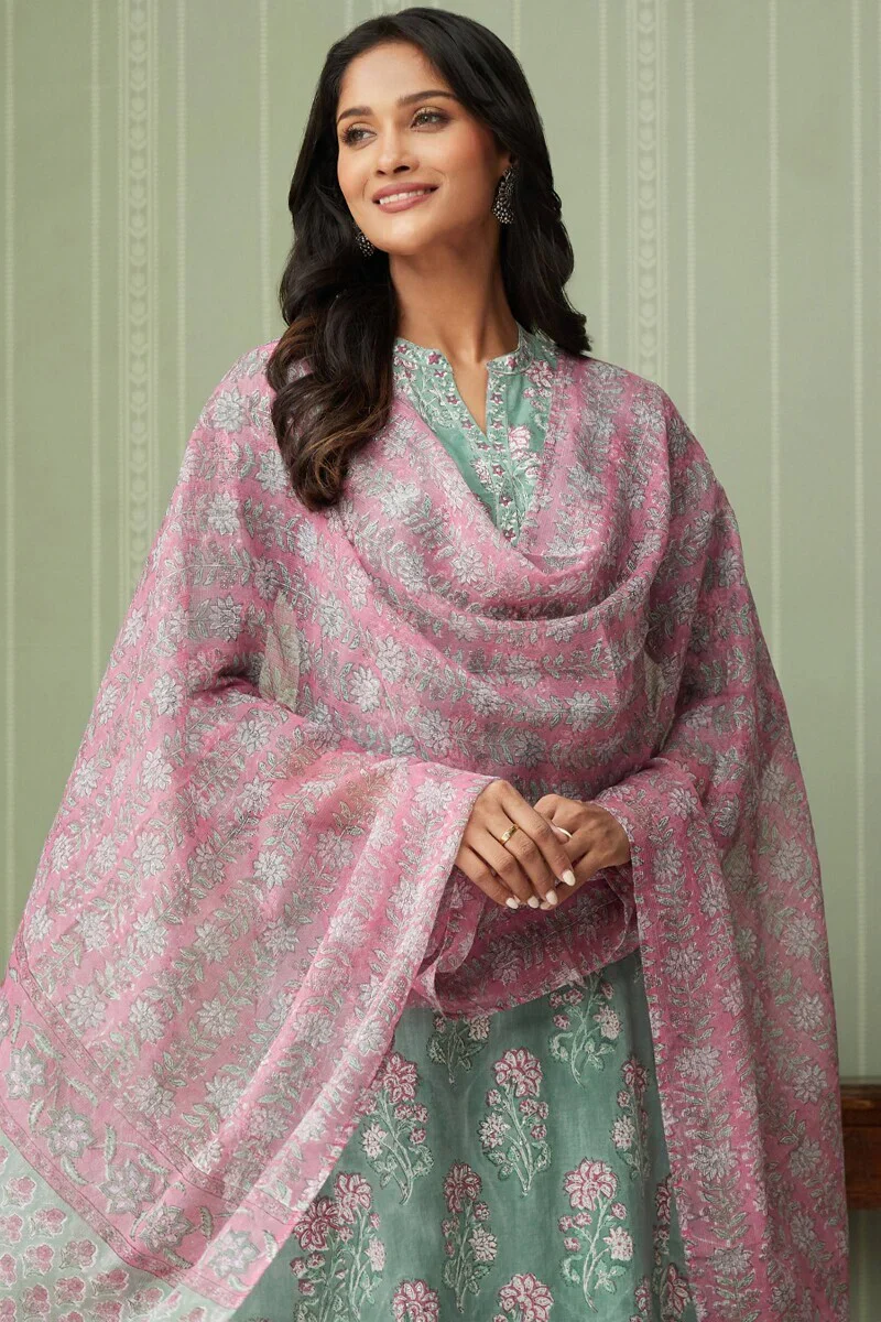 Gulshan Bagh Parisa Sanganeri Kurta - Image 7