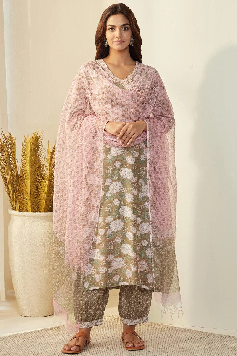 Gulshan Bagh Rahat Sanganeri Izhaar Pants - Image 3