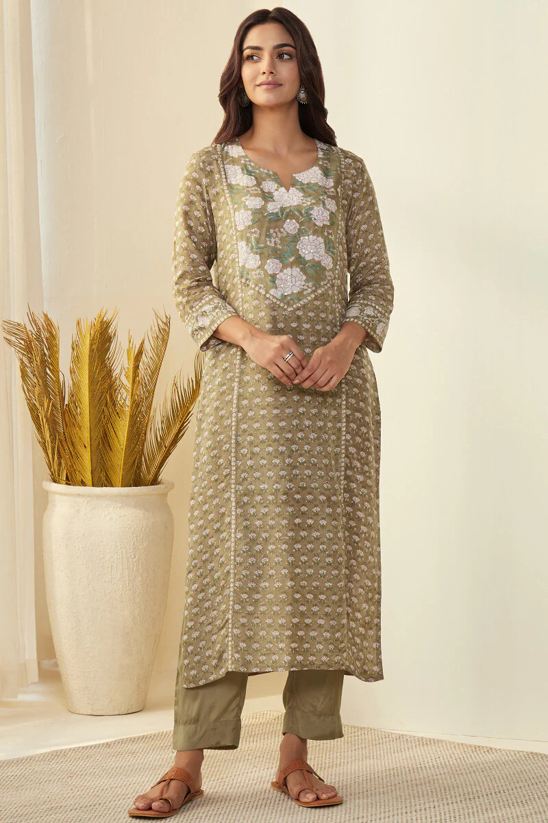 Gulshan Bagh Rahat Sanganeri Kurta - Image 2