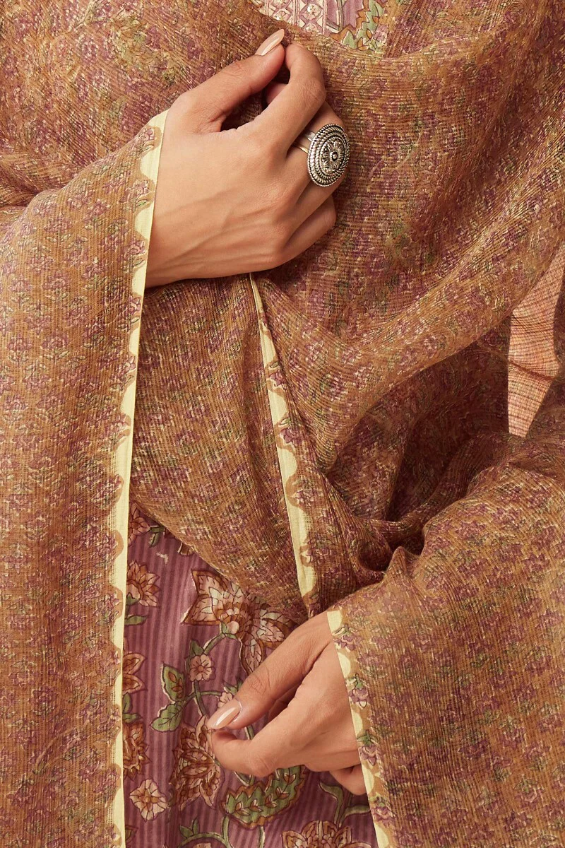 Gulshan Bagh Ruhi Sanganeri Kota Dupatta - Image 4