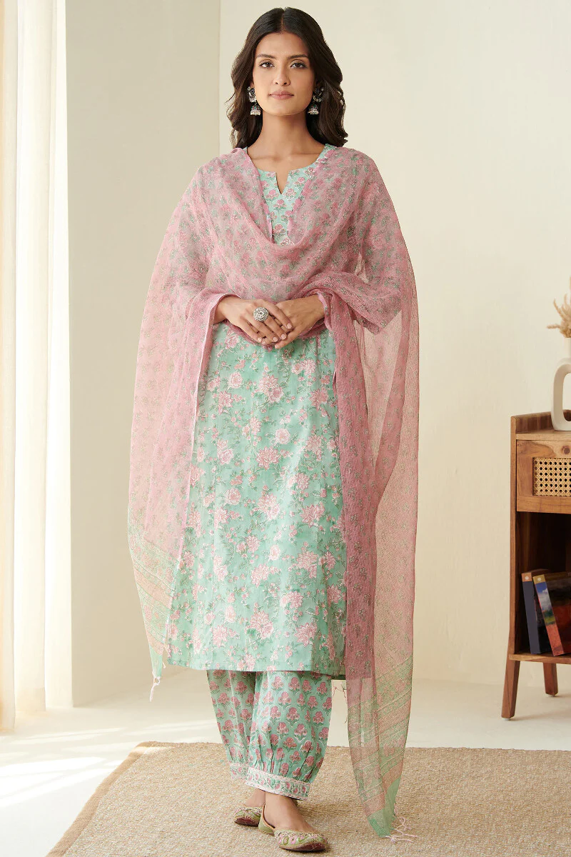 Gulshan Bagh Rumaisa Sanganeri Dupatta - Image 3