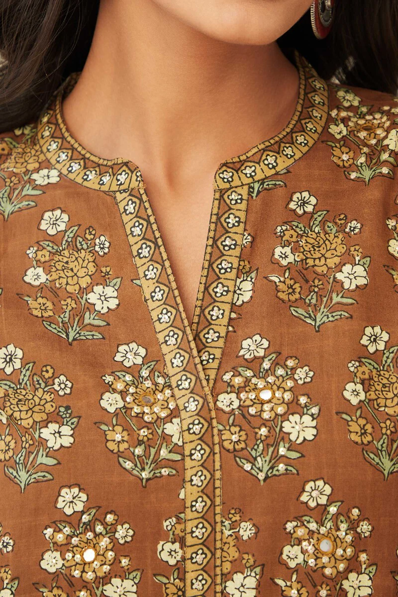 Gulshan Bagh Rumi Sanganeri Kurta - Image 5