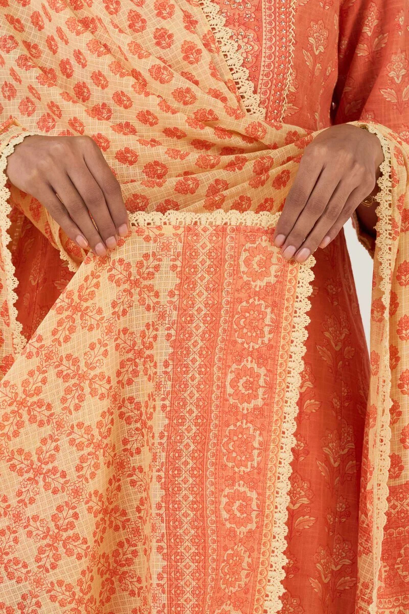 Gulshan Bagh Sabira Sanganeri Dupatta - Image 4