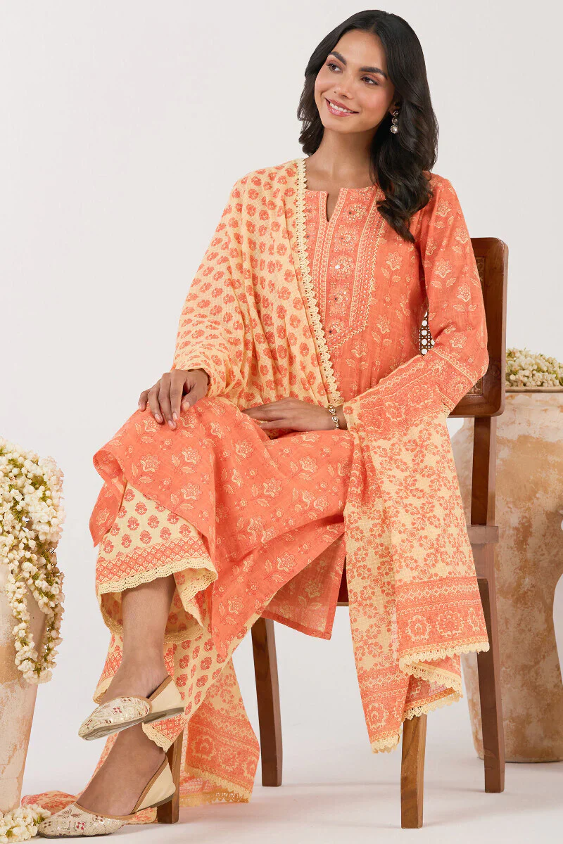 Surplus: Gulshan Bagh Sabira Sanganeri Kurta - Image 7