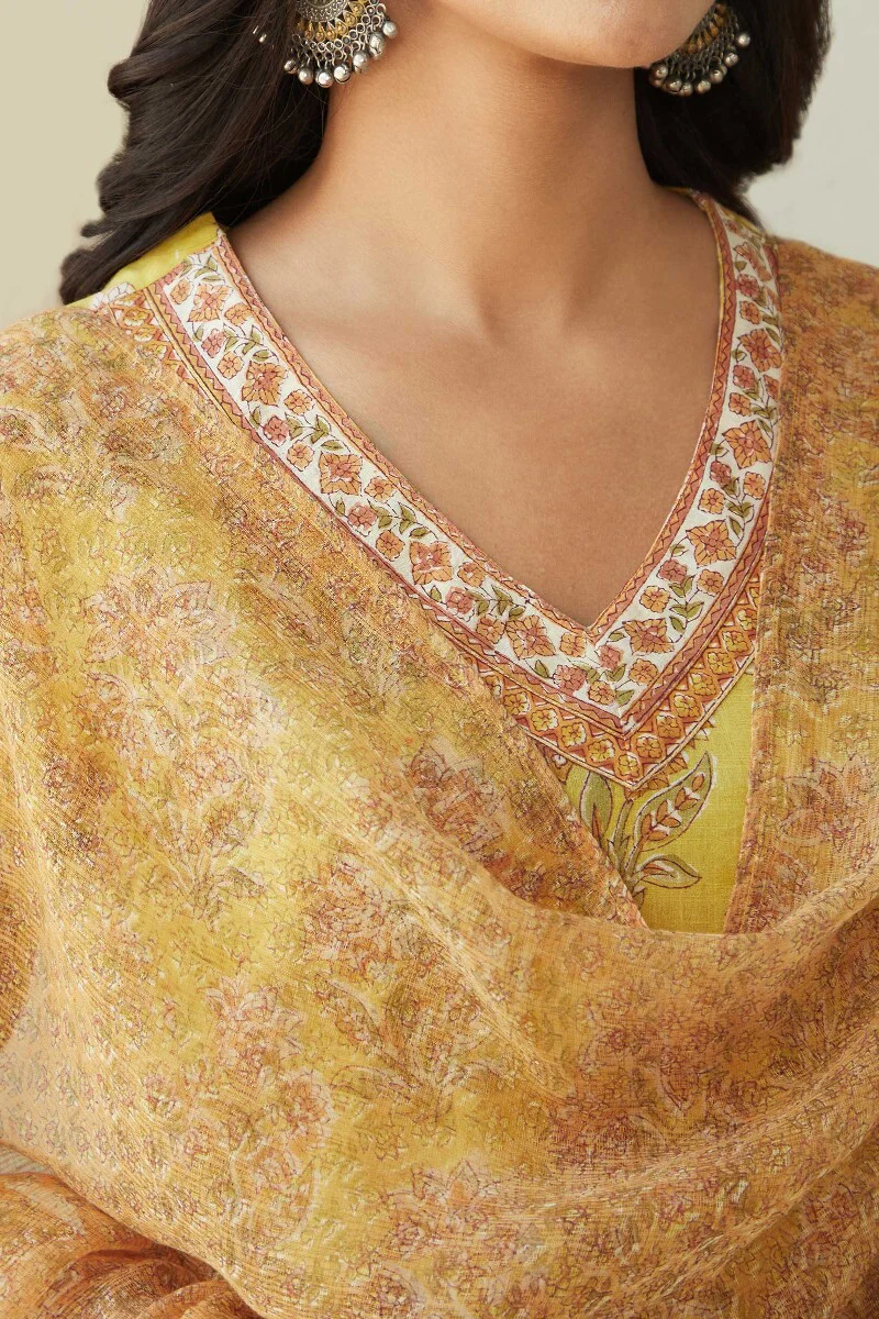 Gulshan Bagh Saima Sanganeri Dupatta - Image 2