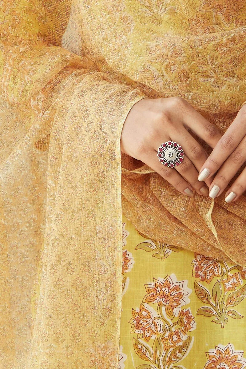 Gulshan Bagh Saima Sanganeri Dupatta - Image 4