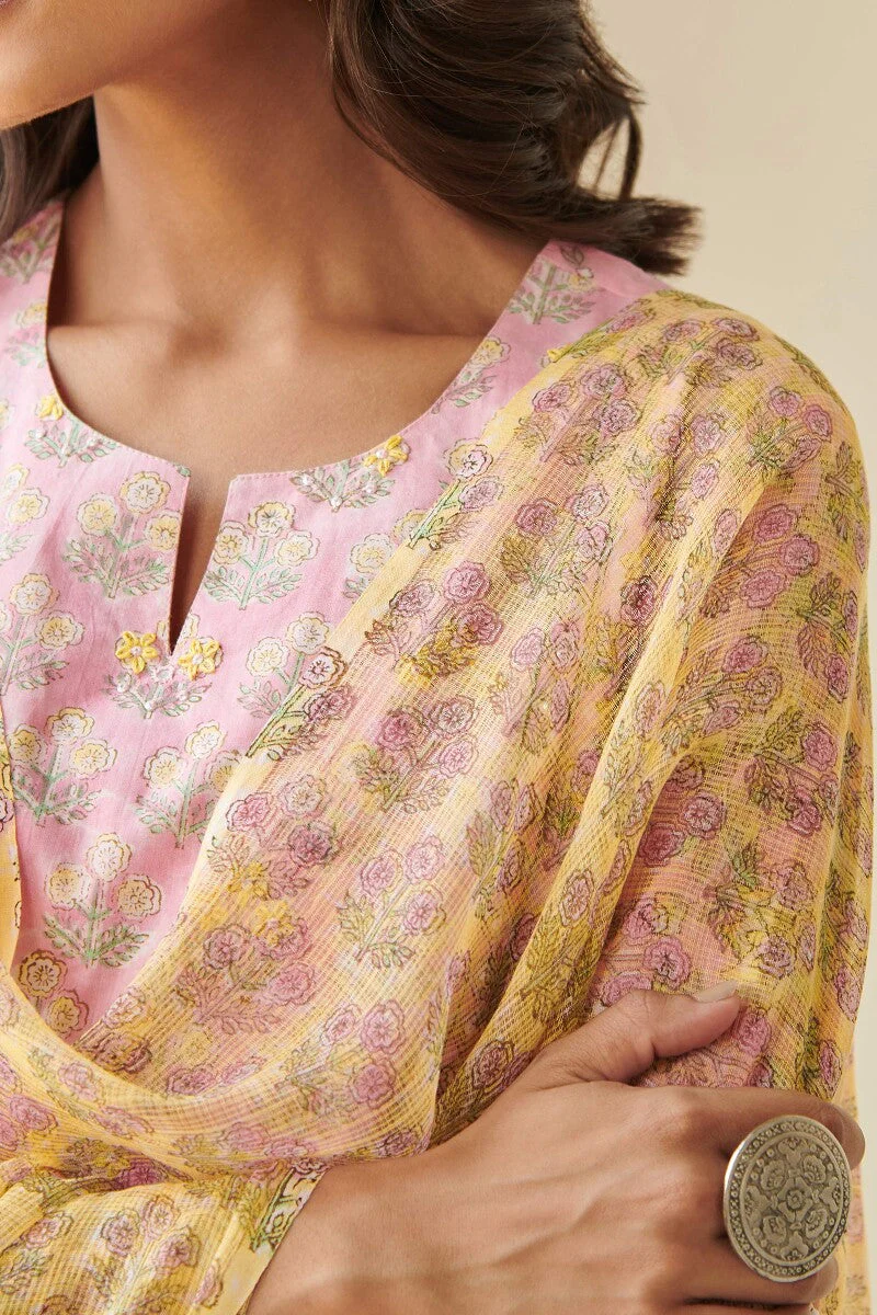Gulshan Bagh Saira Sanganeri Kota Dupatta - Image 2