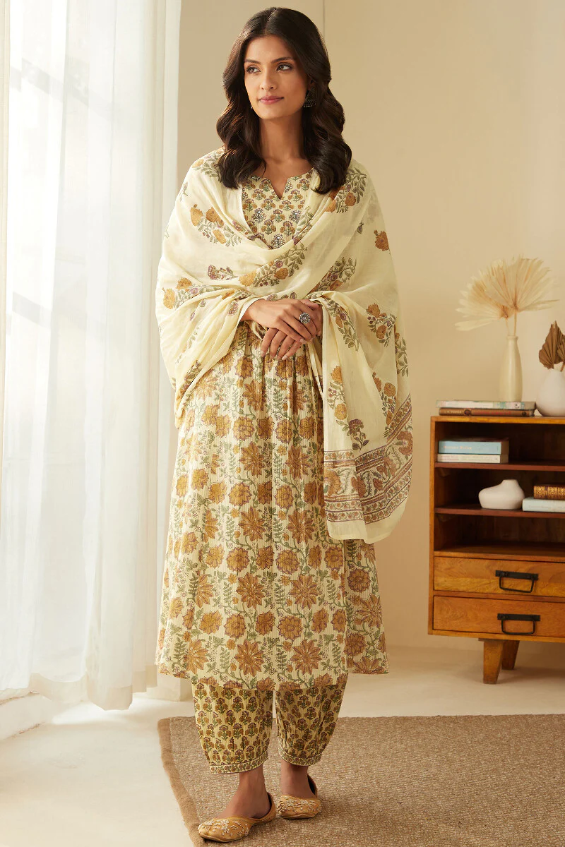 Gulshan Bagh Sanganeri Zeenat Izhaar Pants - Image 3