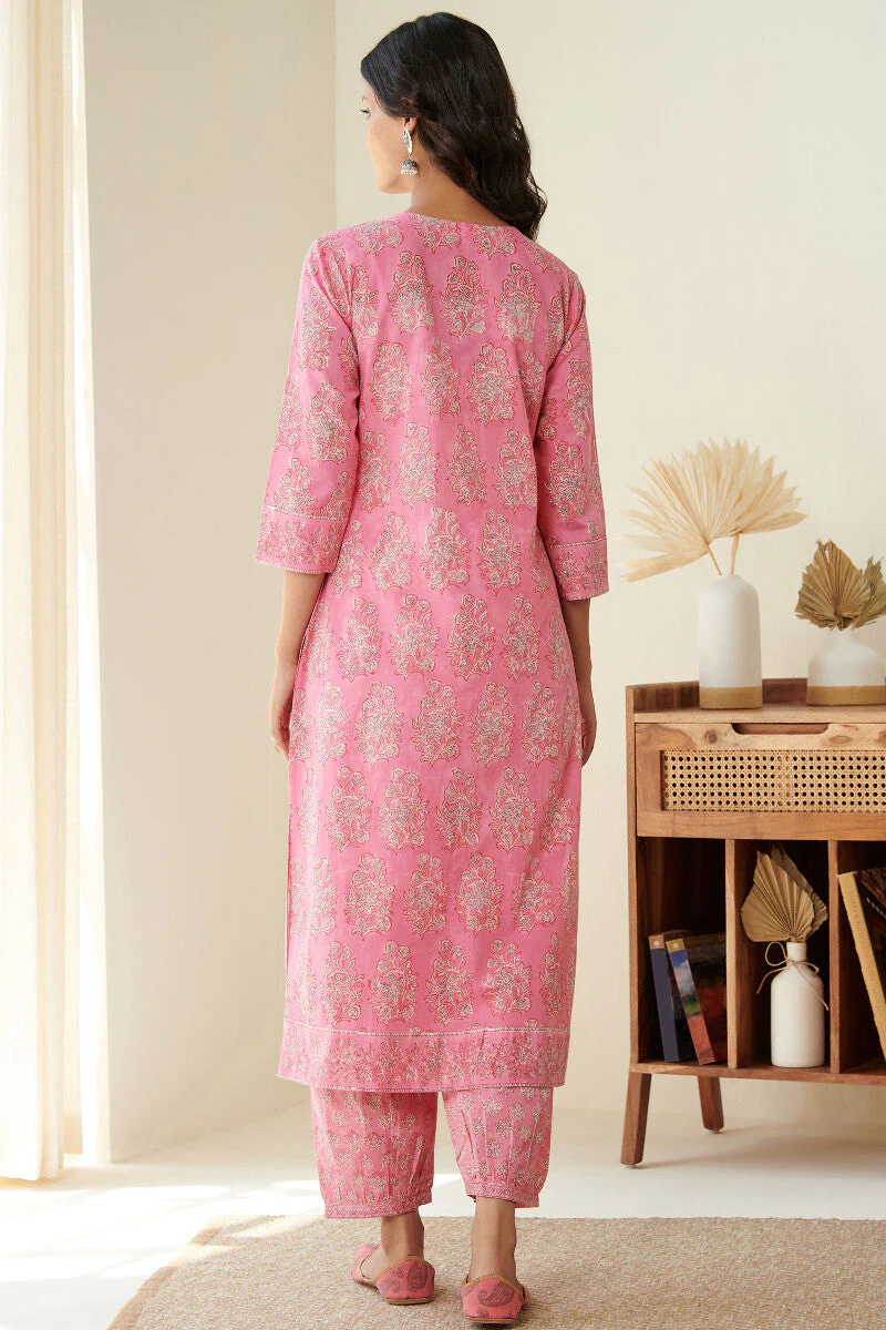 Gulshan Bagh Siya Sanganeri Kurta - Image 8