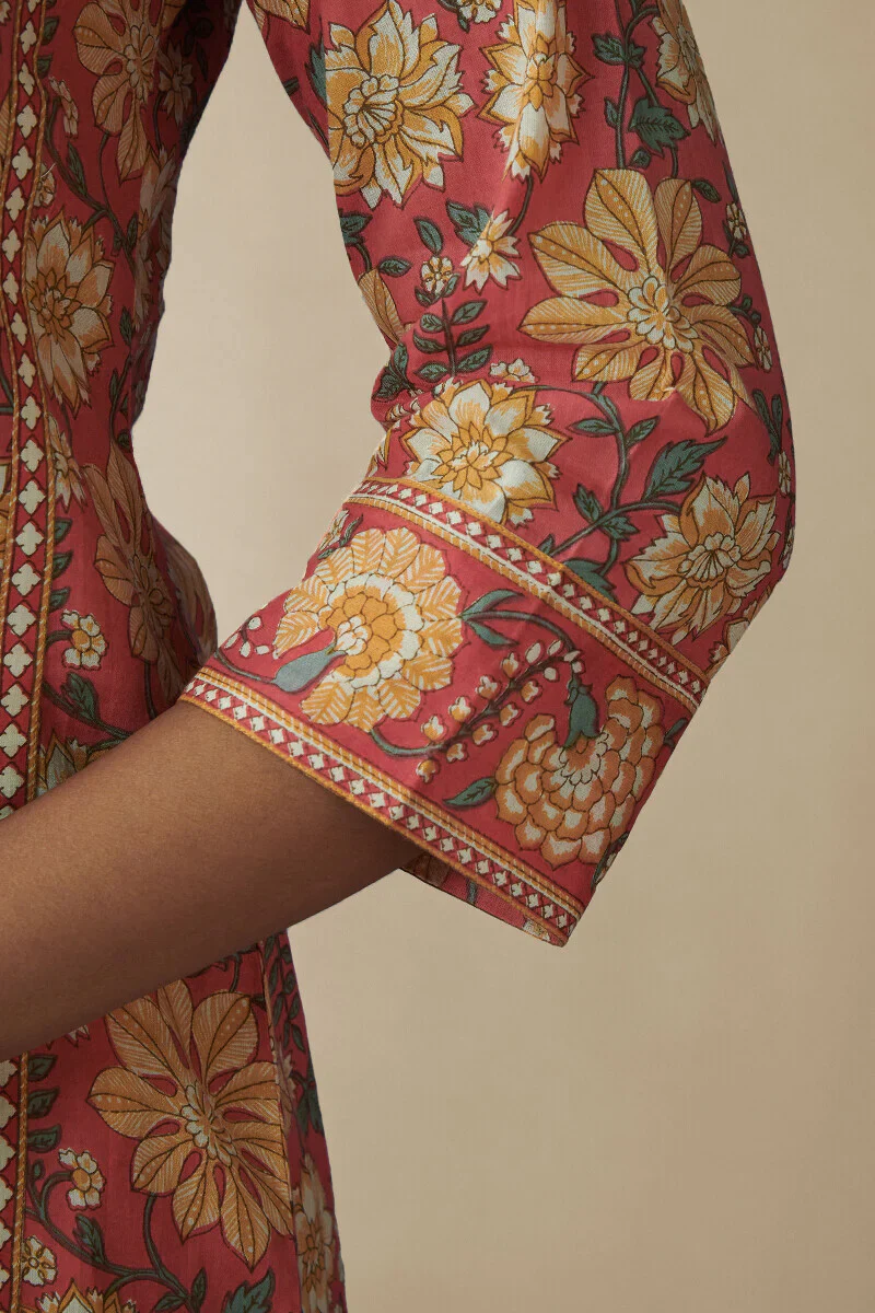Surplus: Gulshan Bagh Siya Sanganeri Kurta - Image 6
