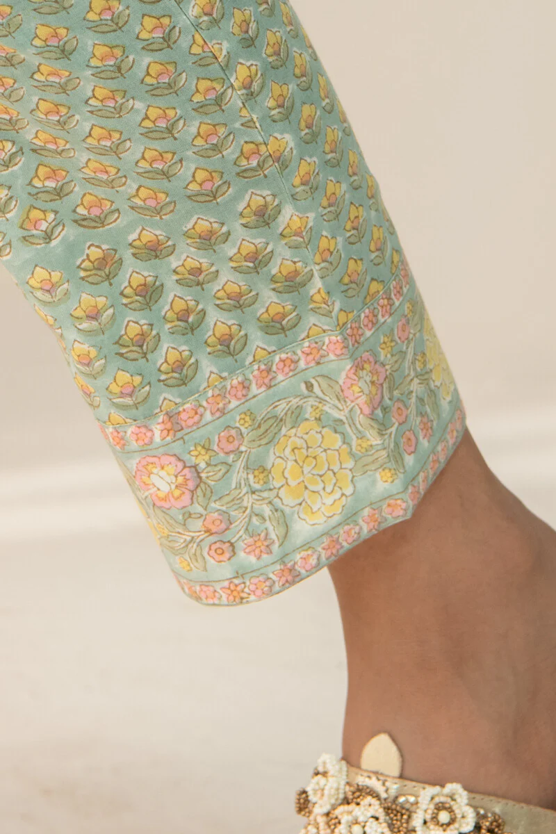 Gulshan Bagh Yasmine Sanganeri Narrow Pants - Image 4