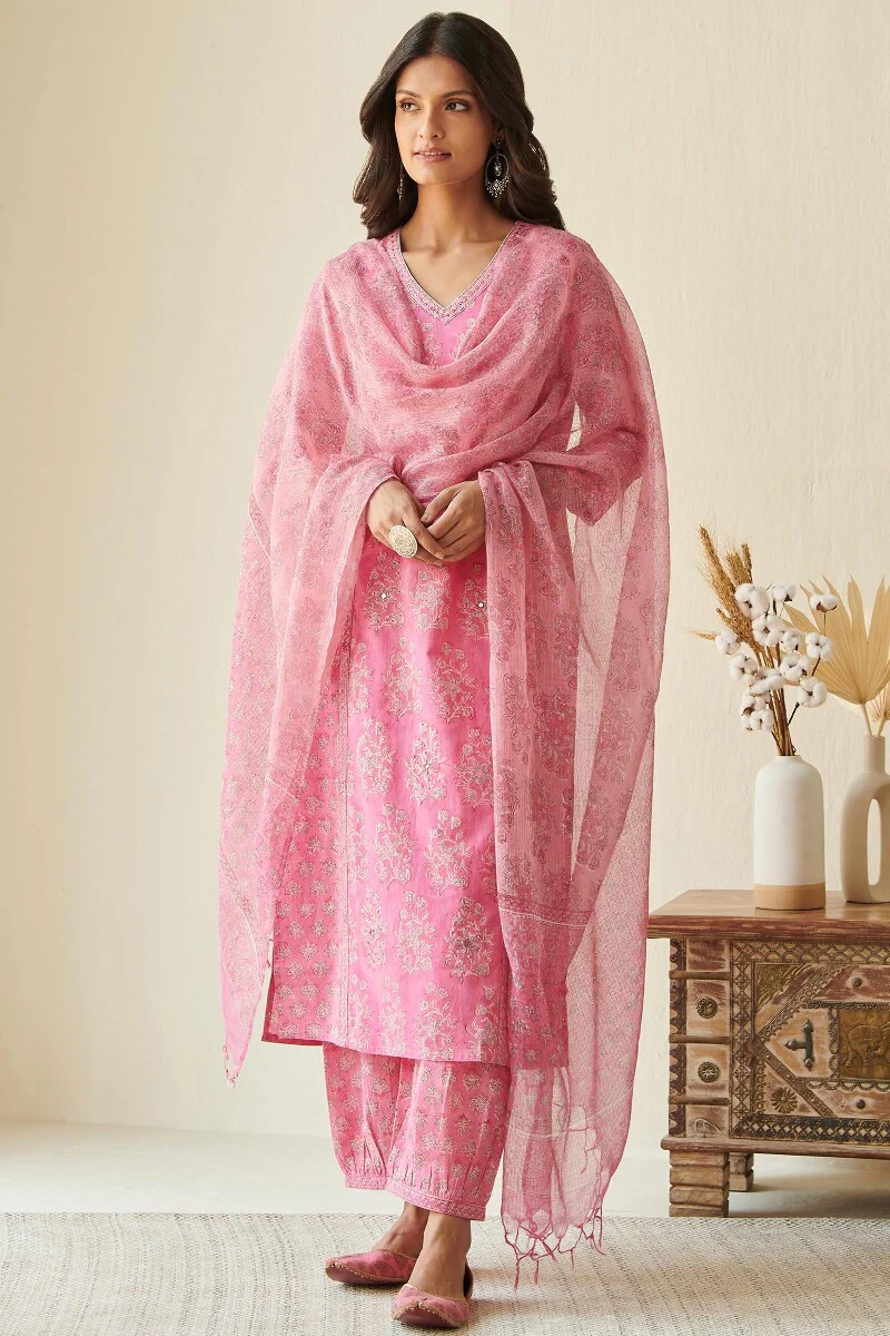 Gulshan Bagh Zarah Sanganeri Kurta - Image 4