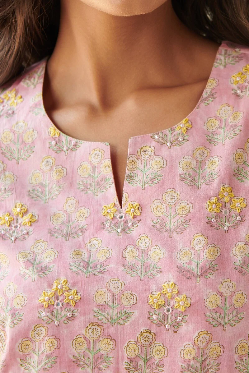 Gulshan Bagh Zarna Sanganeri Kurta - Image 3