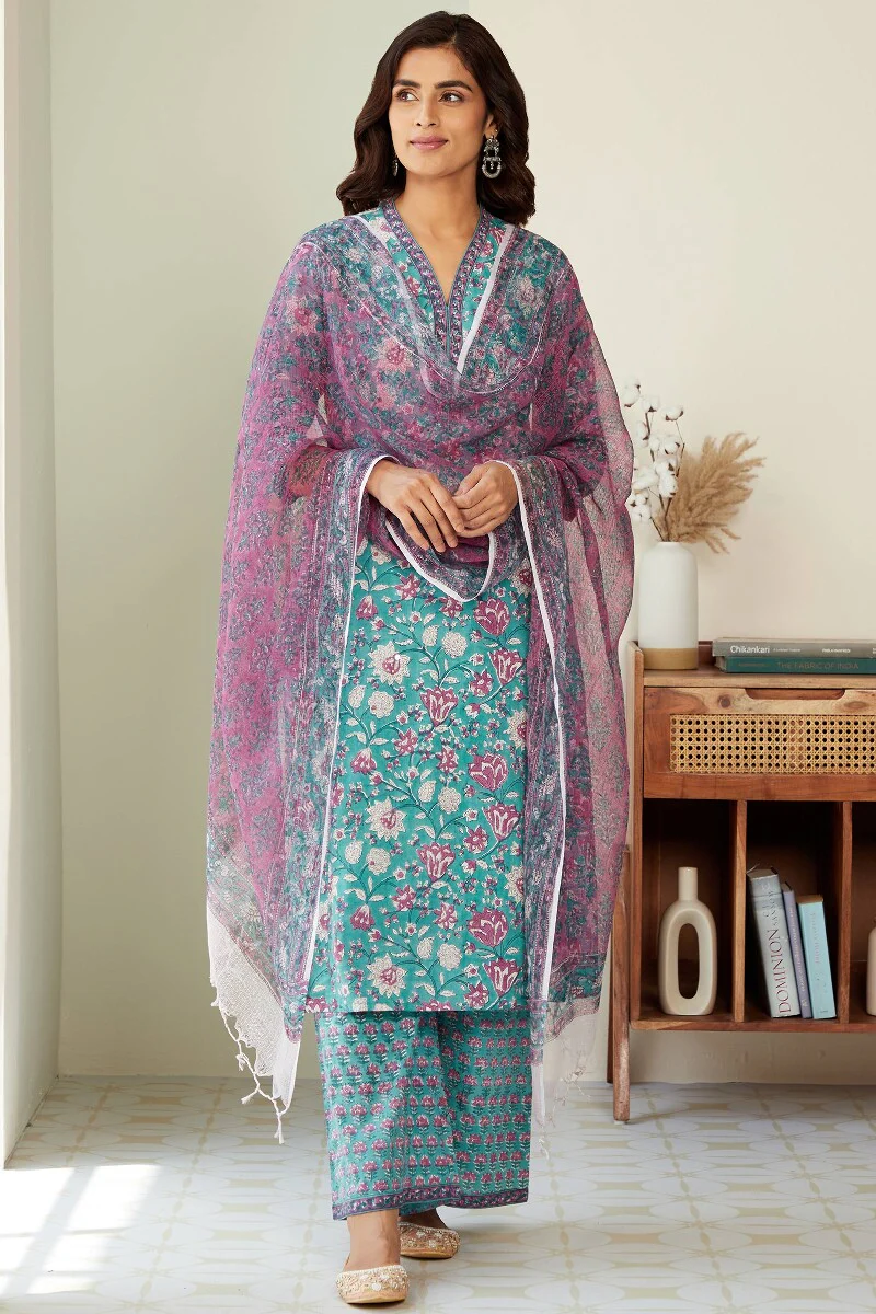 Gulzar Aaira Sanganeri Kota Dupatta - Image 3