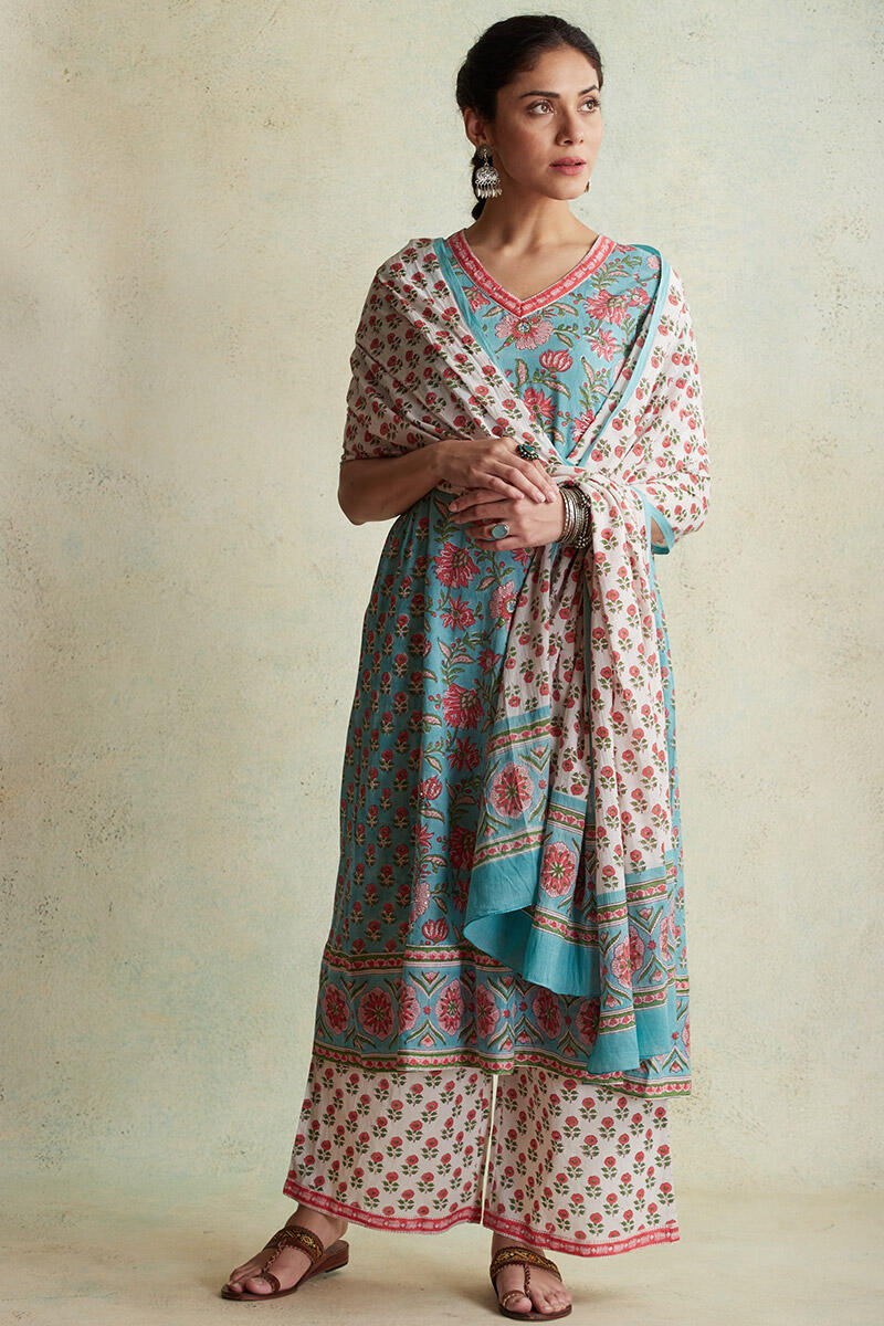 Gulzar Naima Block Printed Kurta - Image 5