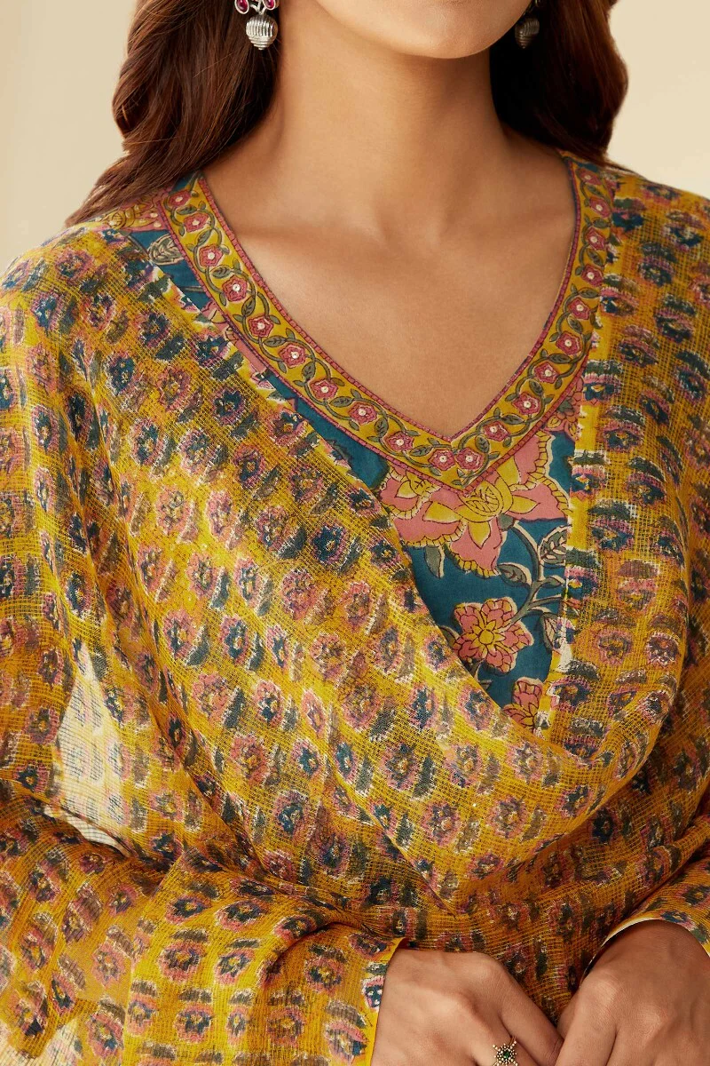 Gulzar Ruhi Sanganeri Kota Dupatta - Image 2