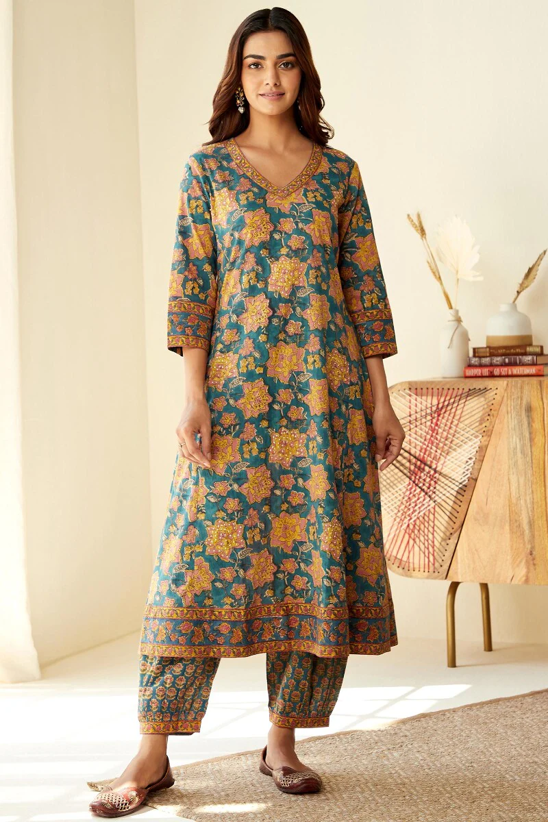 Gulzar Ruhi Sanganeri Kurta - Image 2