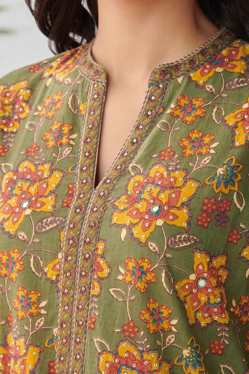 Gulzar Suhana Sanganeri Kurta - Image 4