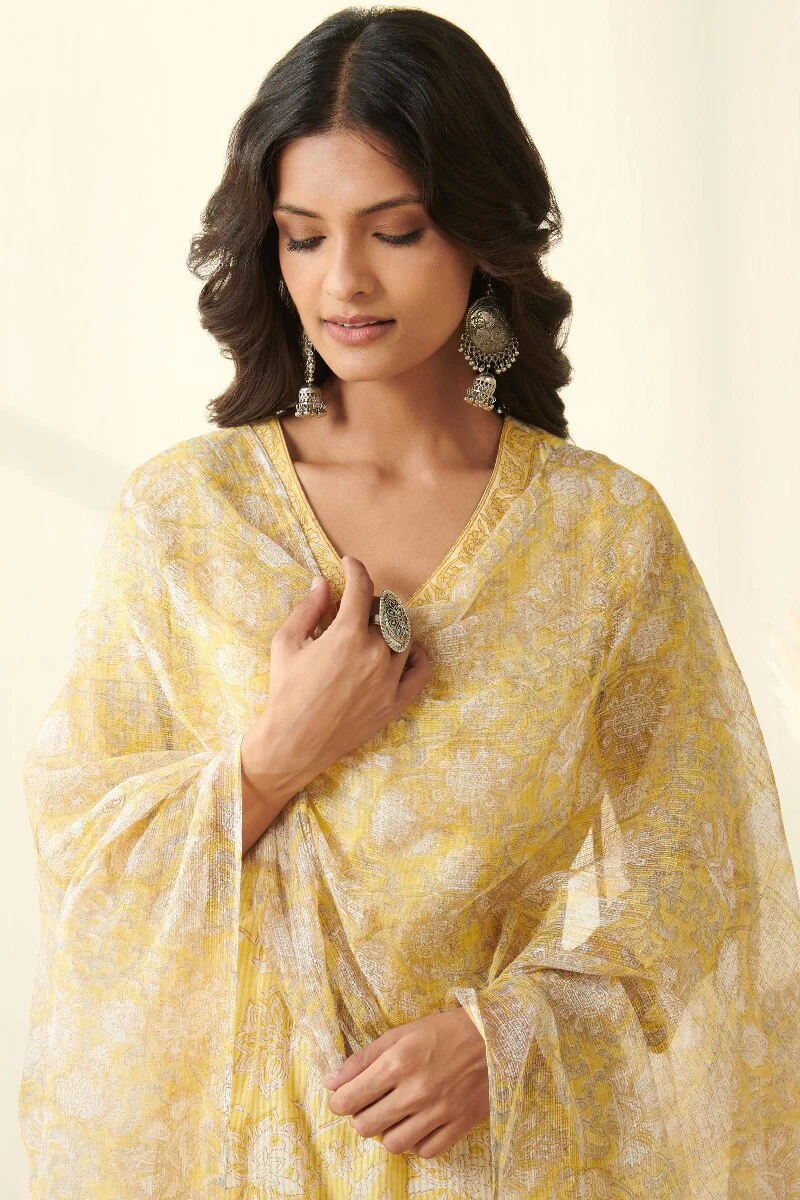 Isfahan Ferhia Sanganeri Kota Dupatta