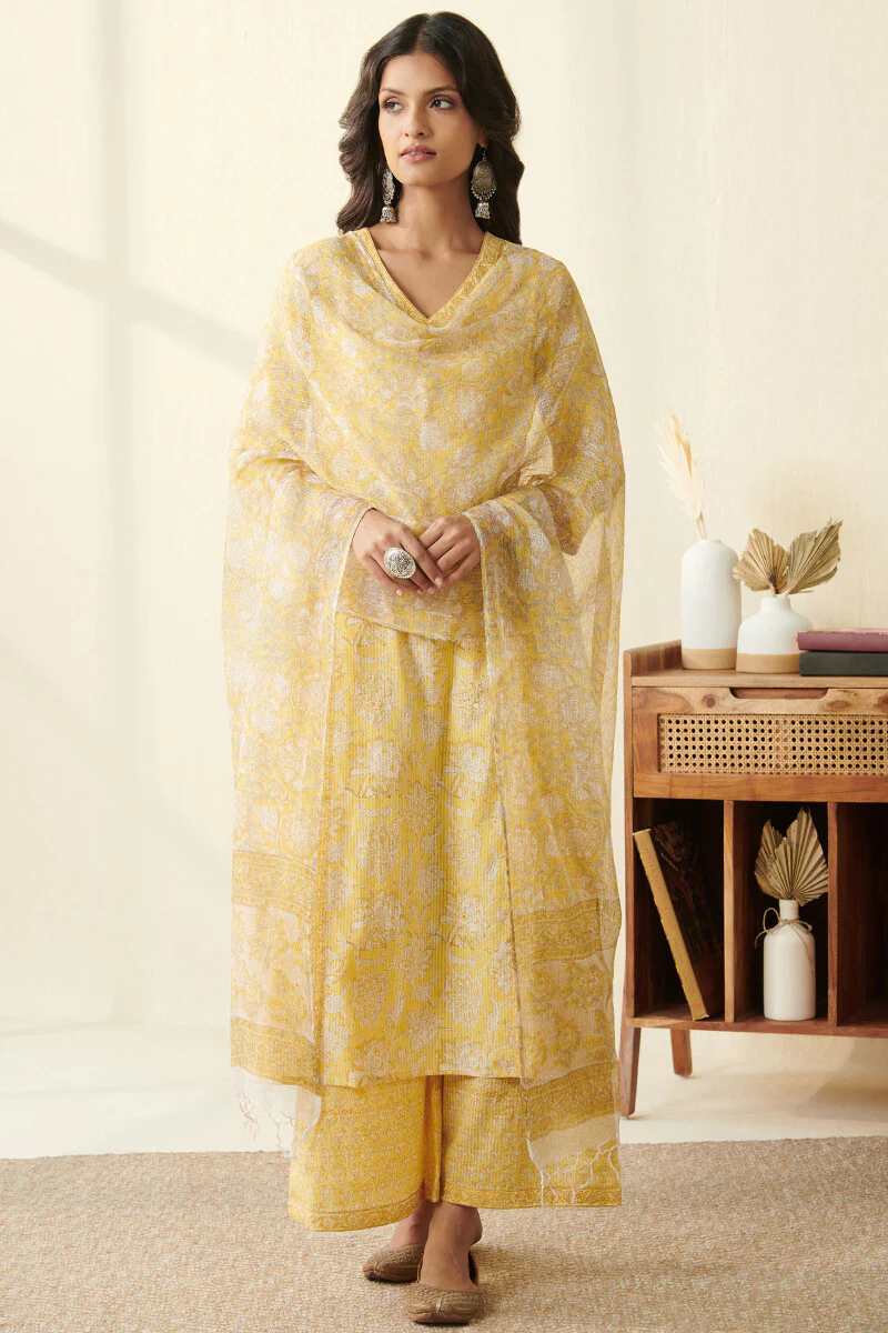Isfahan Ferhia Sanganeri Kota Dupatta - Image 4