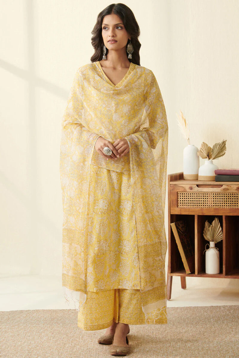 Isfahan Ferhia Sanganeri Kurta - Image 4