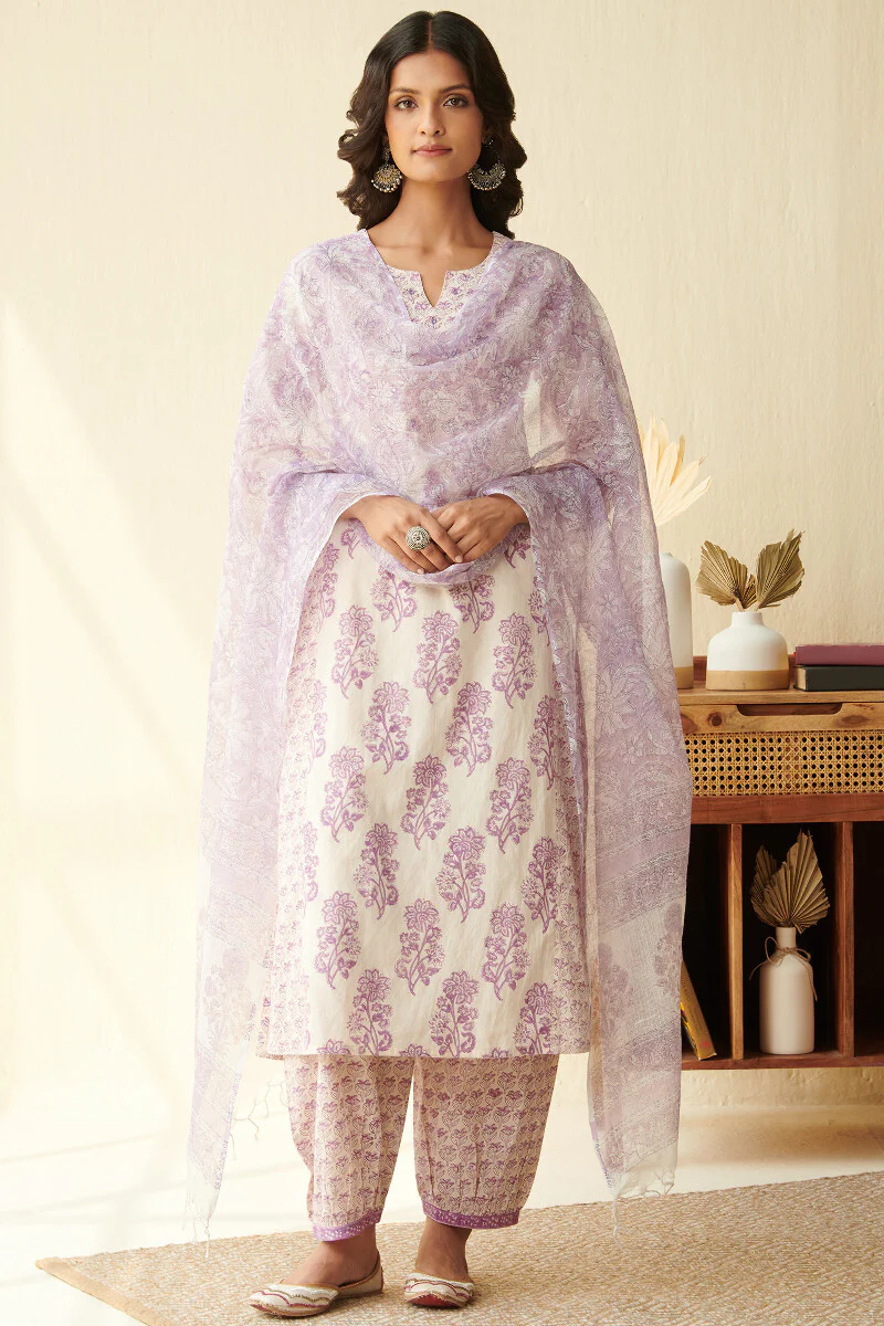 Isfahan Heer Sanganeri Kurta - Image 4