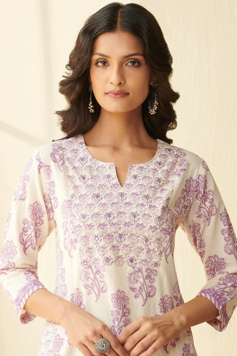 Isfahan Heer Sanganeri Kurta