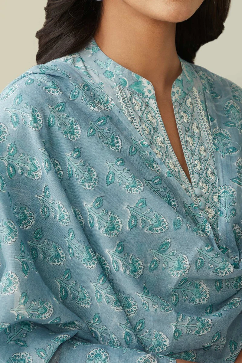 Isfahan Nasrin Sanganeri Dupatta - Image 2