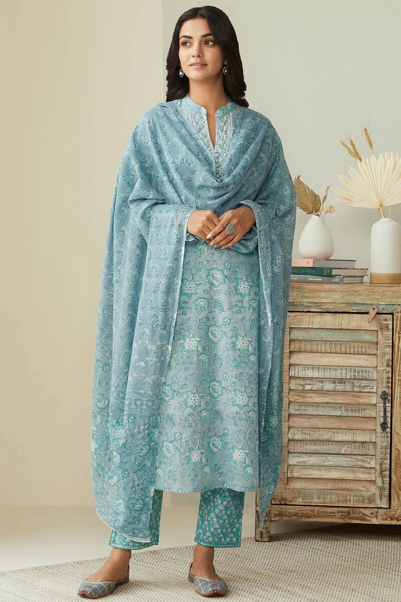 Isfahan Nasrin Sanganeri Dupatta - Image 3