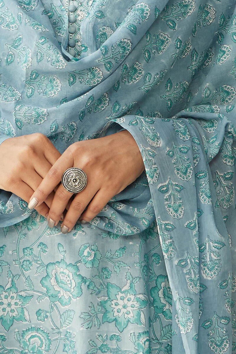 Isfahan Nasrin Sanganeri Dupatta - Image 4