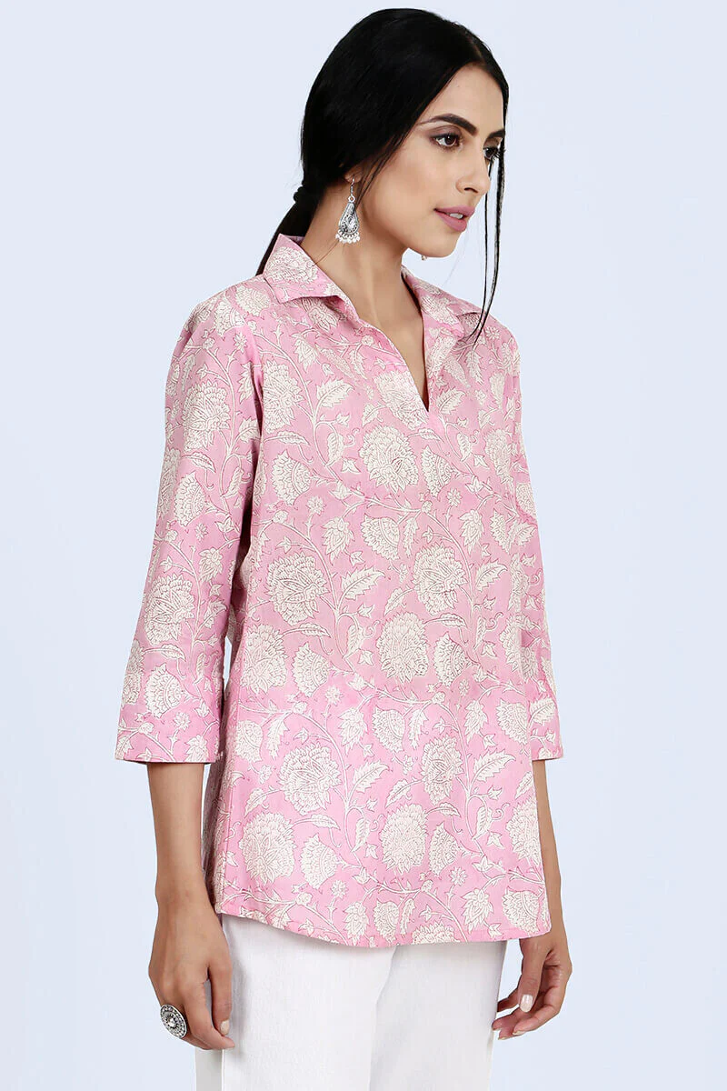 Isfahan Pink Jaal Top - Image 4