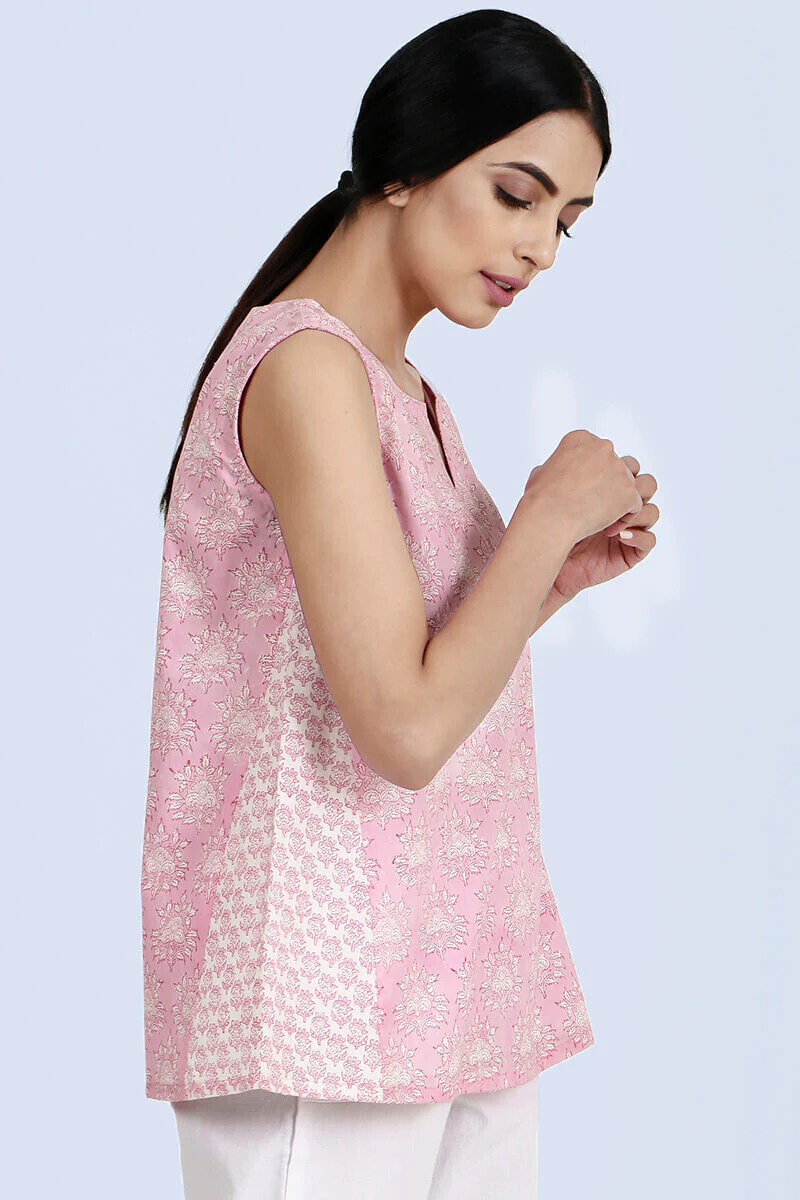 Isfahan Pink Sleeveless Top - Image 6