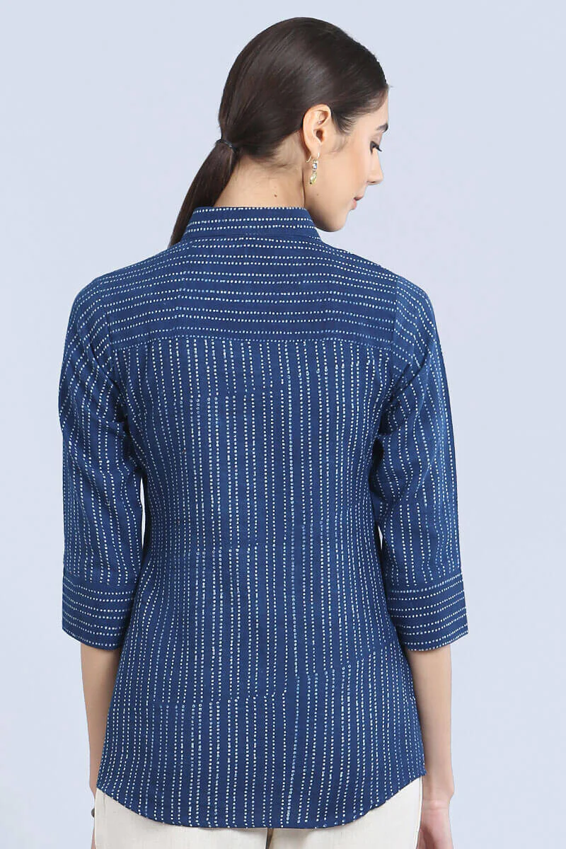 Kantha indigo top - Image 5