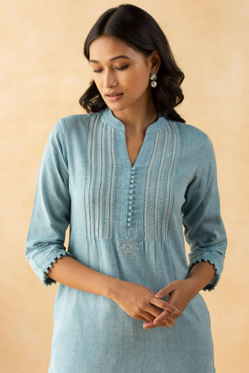 Kashida Farhat Kurta