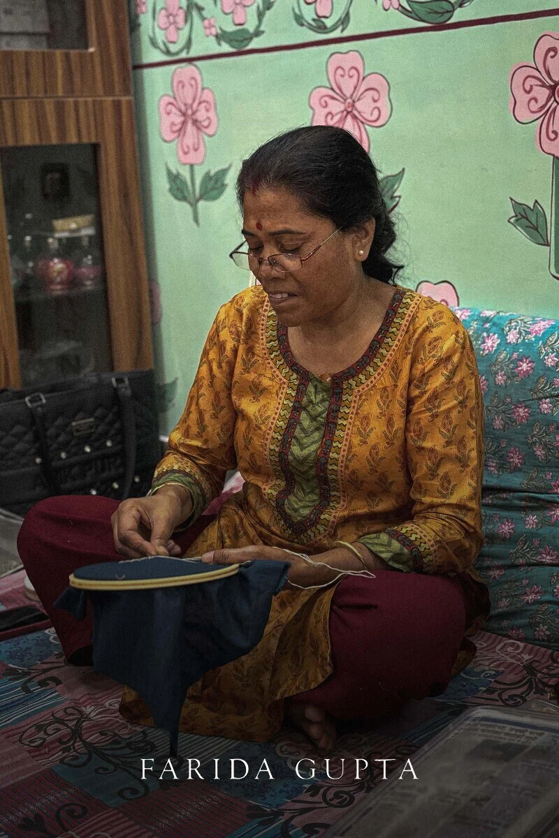 Kashida Kiara Blue Kurta - Image 8