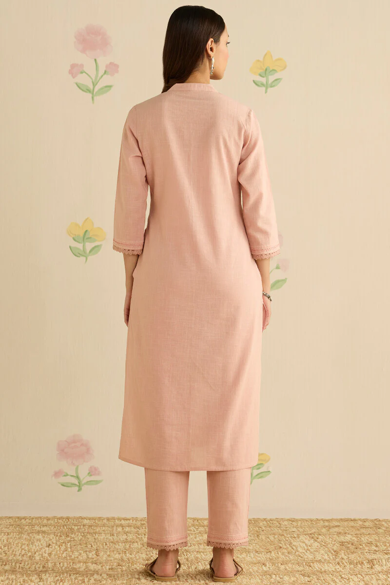 Kashida Kiara Pink Kurta - Image 8