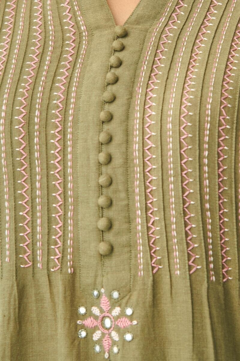 Kashida Maya Handloom Kurta - Image 2