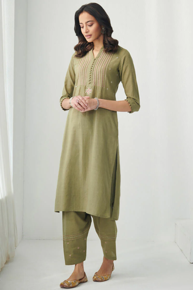 Kashida Maya Handloom Kurta - Image 3