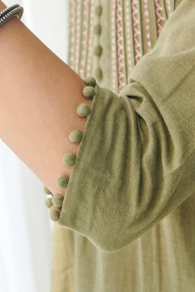 Kashida Maya Handloom Kurta - Image 4