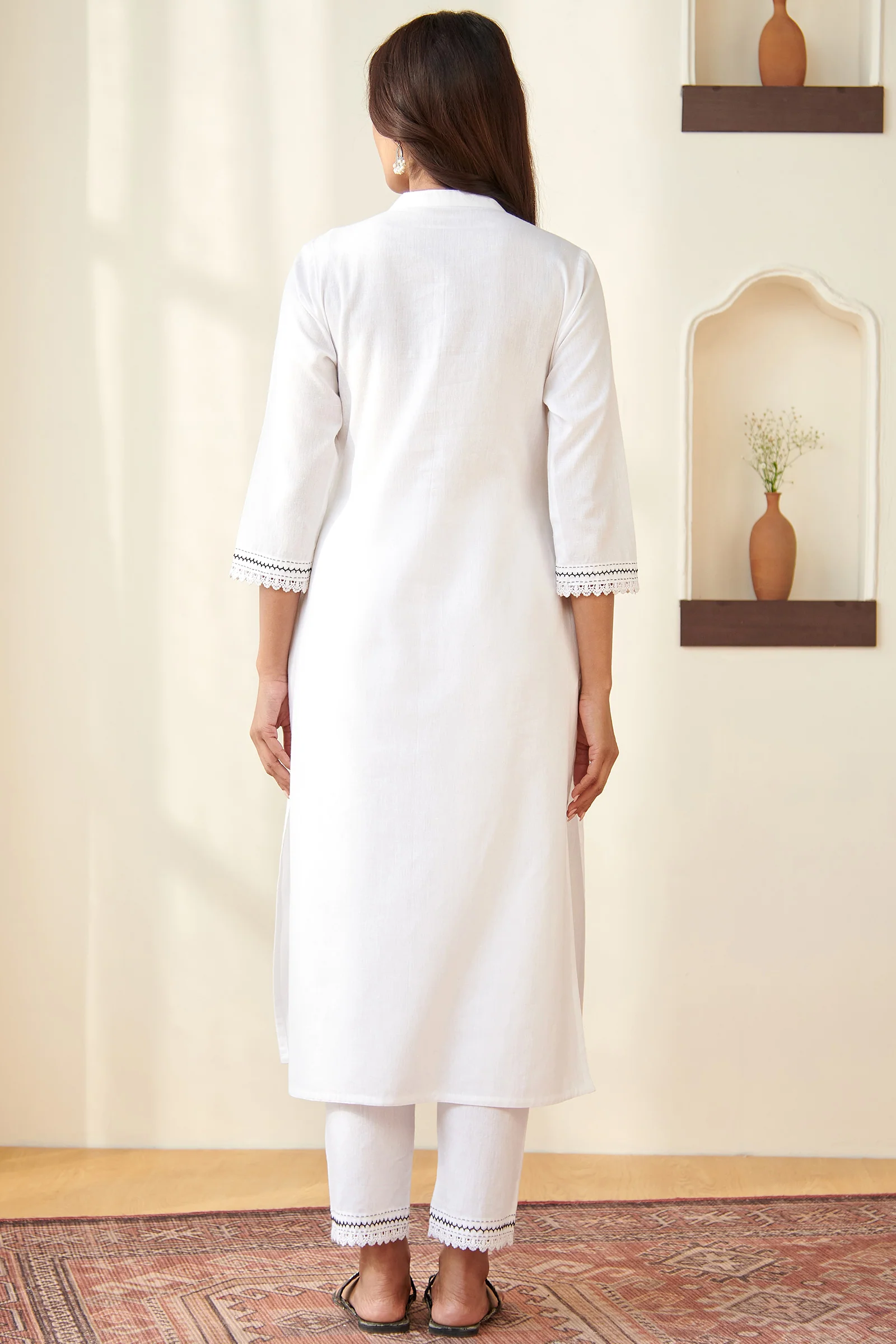 Kashida Parisa White Kurta - Image 7