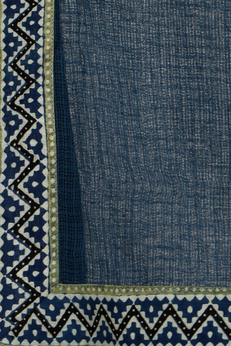 Kota indigo dupatta - Image 3