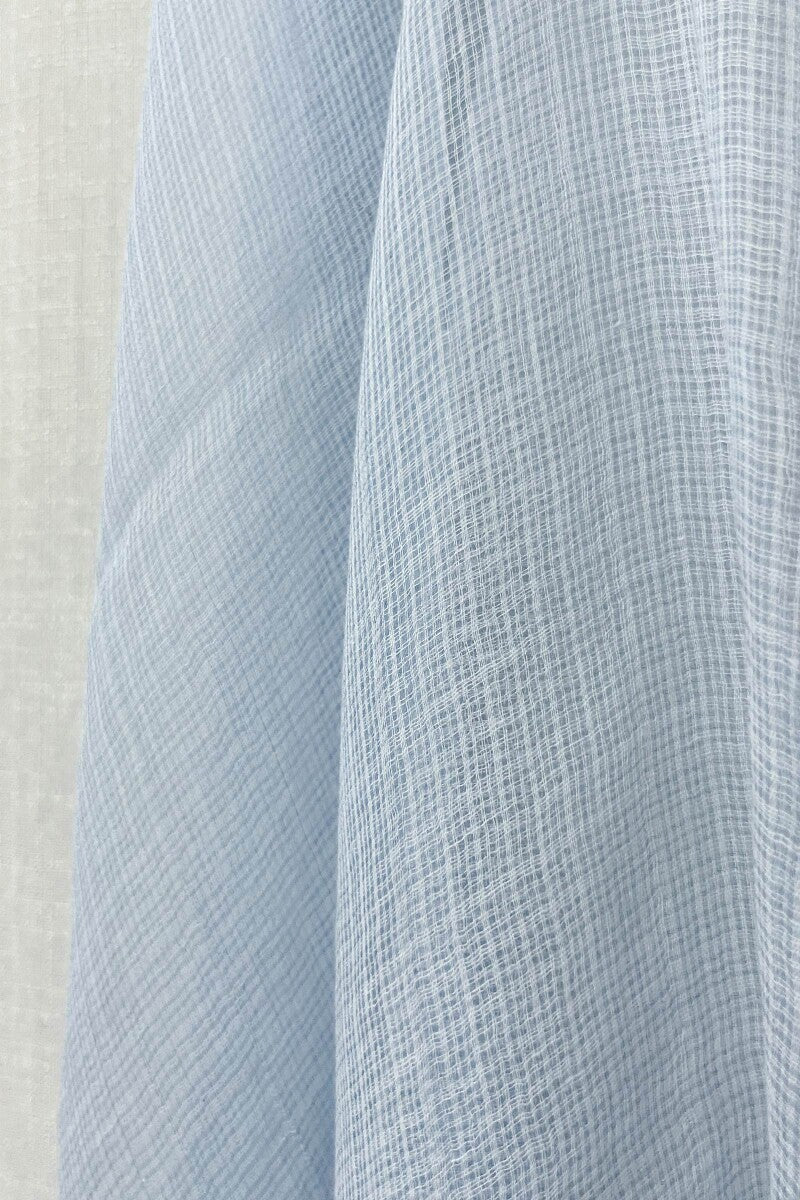 Light Blue Plain Dupatta - Image 3