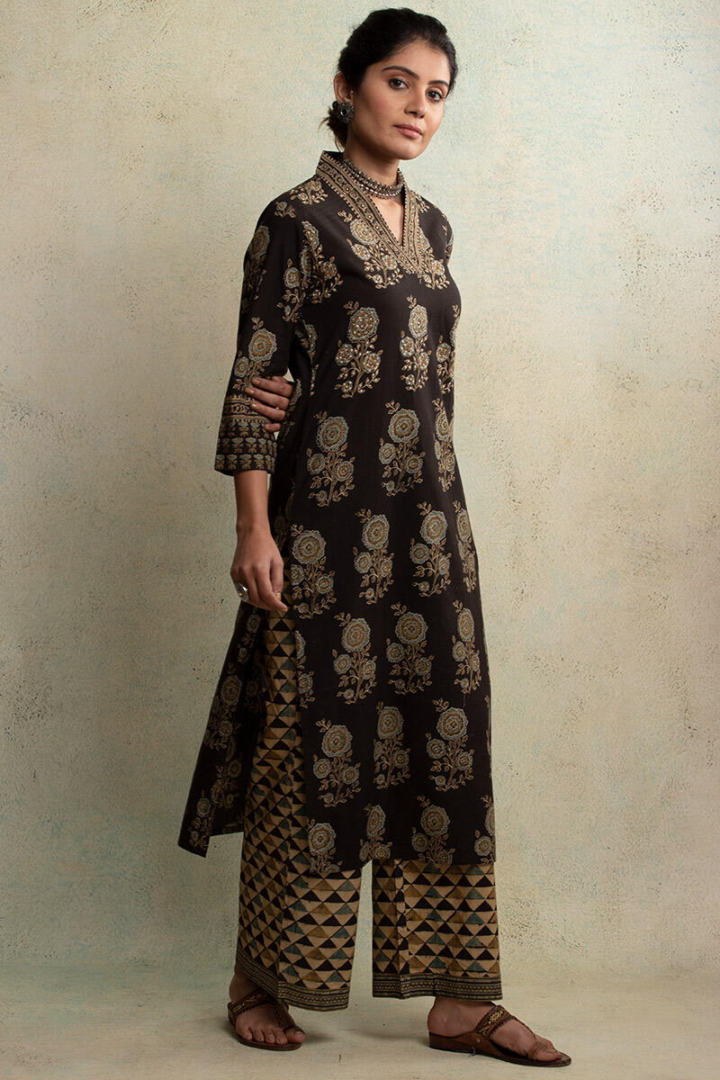 Mahroush Parisa Ajrak Kurta - Image 3
