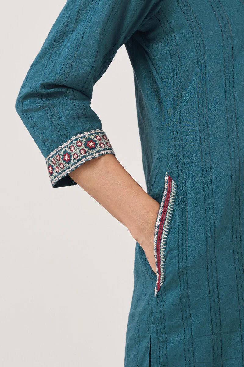 Mehraab Asfara Short Kurta - Image 6