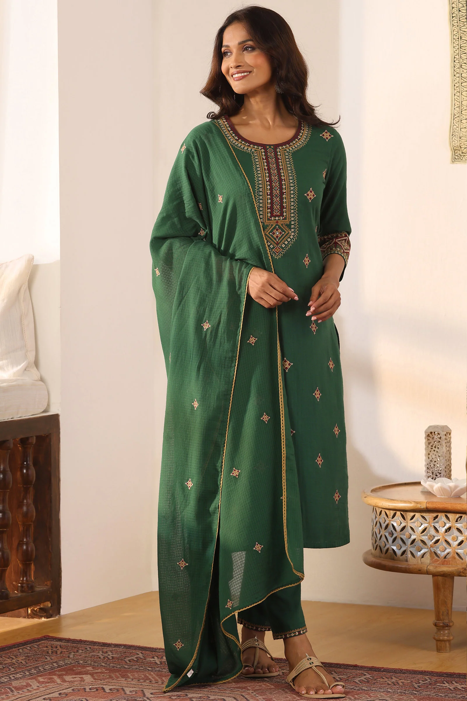 Mehraab Mira Green Kurta - Image 6