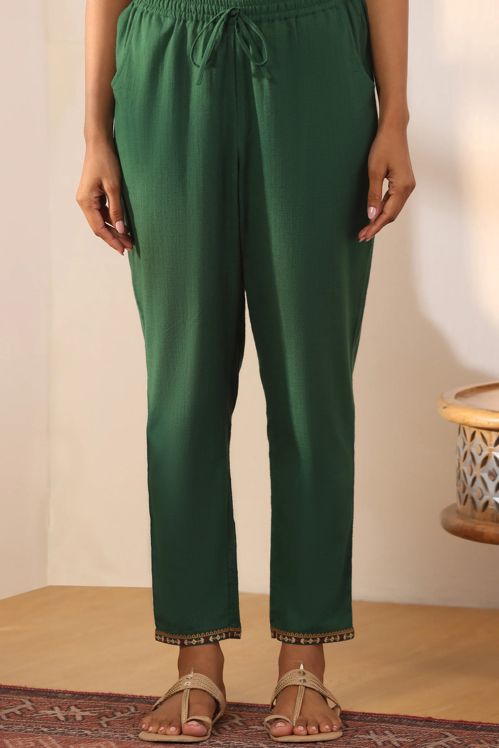Surplus: Mehraab Mira Green Narrow Pants