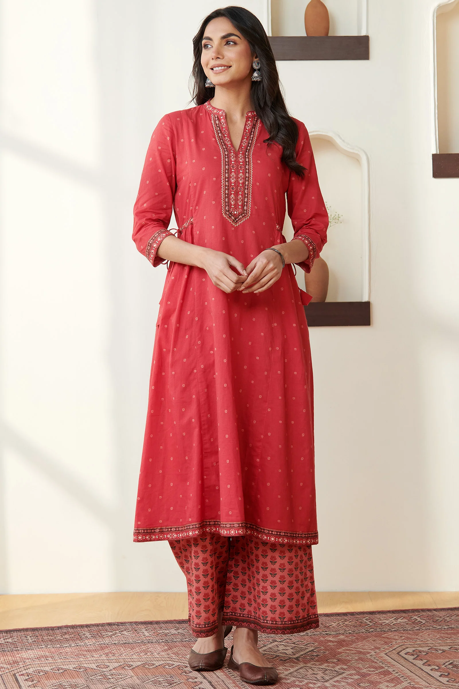 Rangrez Nusrat Pink Kurta - Image 2