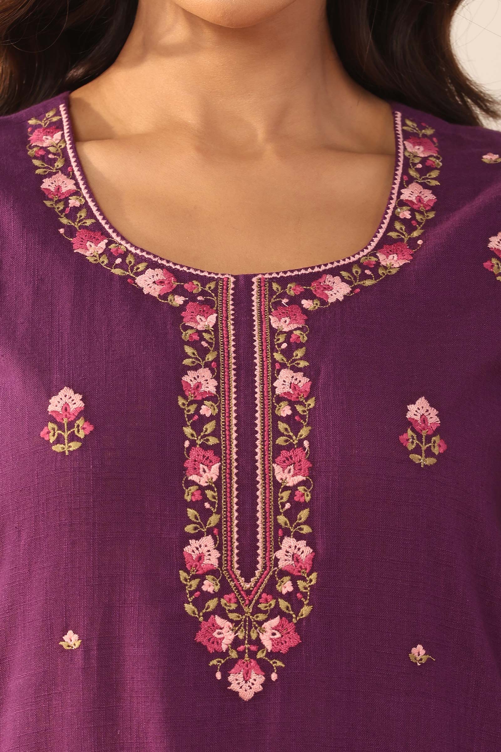 Mehraab Rahida Purple Kurta - Image 4