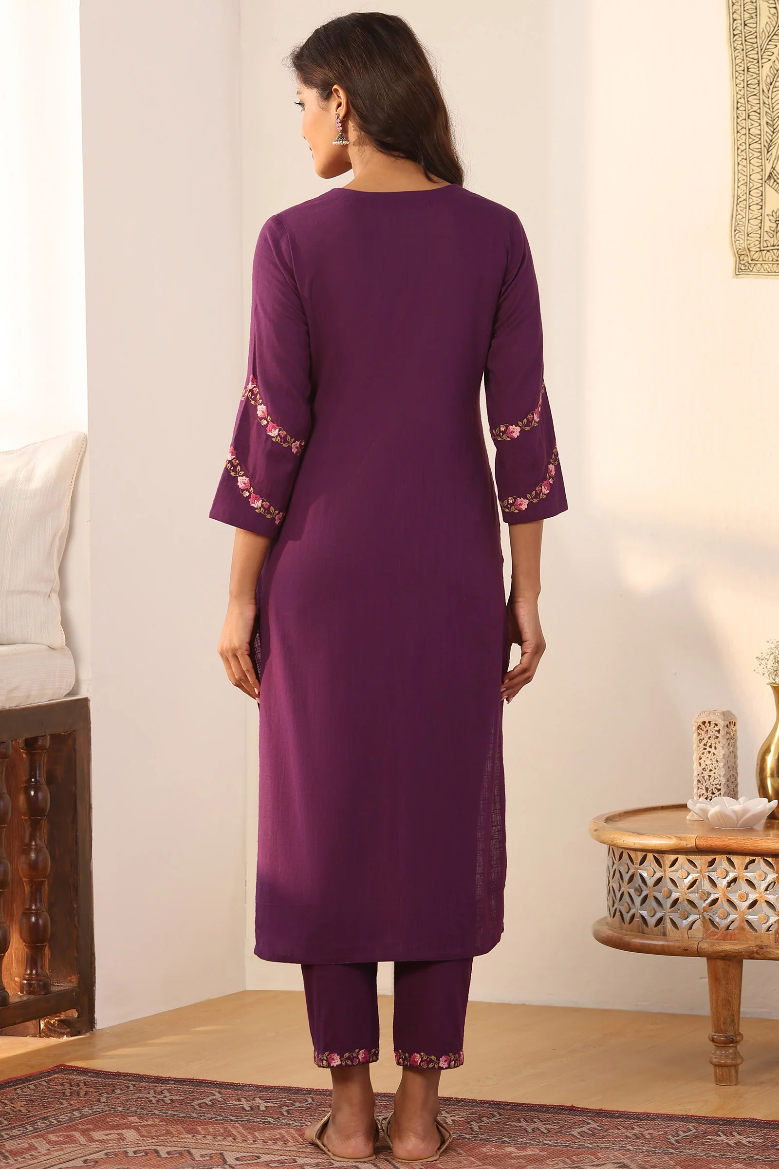 Mehraab Rahida Purple Kurta - Image 7